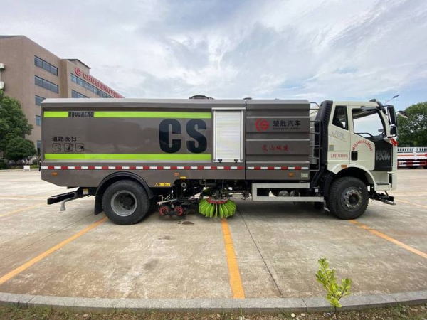 解放单桥16方洗扫车