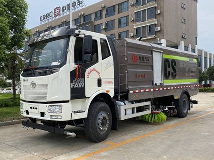 解放单桥16方洗扫车